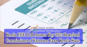 Kerala CEE LLM Solution Key 2023