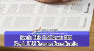 Kerala LLM Entrance Results 2023