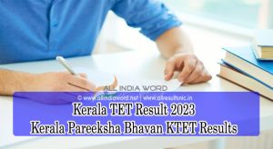 Kerala TET Result 2023 Online
